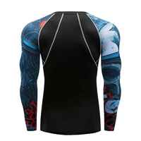 Maillot de compression unisexe à manches longues pour adultes, idéal pour le surf, le BJJ, le MMA, le Jiu Jitsu, le grappling, vêtement de sport respirant UPF50