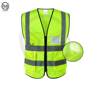 Hi Vis Safety Vest for Work Custom Logo Security Vest with Reflective <b>Stripping</b> Protective Features Featuring Custom Pockets - Product Image 5