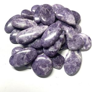 Certifié IGI GIA naturel blanc lépidolite opale Cabochon pierres précieuses en vrac de haute qualité pour la fabrication de bijoux tailles 9mm 14mm 20mm - Product Image 6