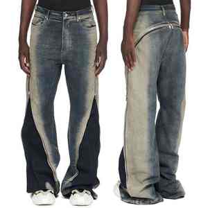 Jeans en denim ample et décontracté offrant un tissu doux, une forme à jambes larges et une finition solide pour des tenues quotidiennes confortables - Product Image 2