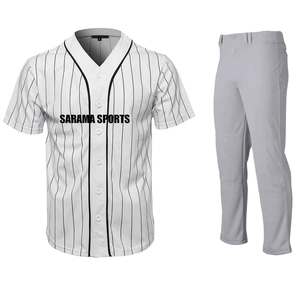 Uniformes de baseball pour adultes, sublimation personnalisée, uniforme de baseball en polyester 100%, grande taille, offre groupée pour les uniformes de l'équipe de softball - Product Image 1