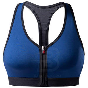 Soutien-gorge de sport pour femmes à maintien élevé en Spandex/Polyester, respirant, pour le fitness, avec logo et couleur personnalisés - Product Image 1