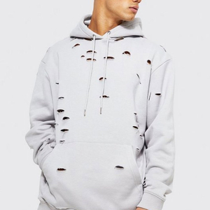Ropa informal Mejor artículo Fresh Piece Hombres Sudaderas con capucha desgastadas Liso teñido con capucha Color personalizado Hombres Sudaderas con capucha desgastadas - Product Image 6