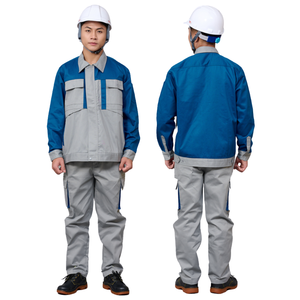 Uniforme de travail brodé personnalisé pour hommes à manches longues mélange de coton et de polyester Ingénierie de la construction Expédition rapide pas cher - Product Image 1