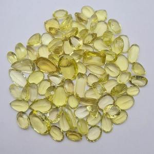 Piedra preciosa única de topacio limón tallada para la creación de joyas - Product Image 2