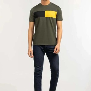 Camiseta de manga corta de algodón con bolsillo de bambú 2024 de alta calidad 100% para hombres, camiseta transpirable de algodón sostenible para hombres - Product Image 3