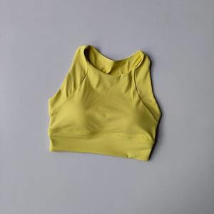 Soutien-gorge de sport rembourré amovible réversible pour femme Soutien-gorge push-up sans couture respirant pour fitness, course à pied et gym-Style simple - Product Image 4