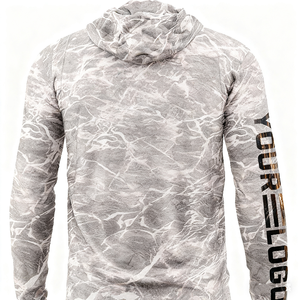 Đồ câu cá bán buôn thoáng khí, nhẹ, nhanh khô, áo câu cá chống tia UV, in theo yêu cầu, áo hoodie câu cá có mặt nạ - Product Image 2