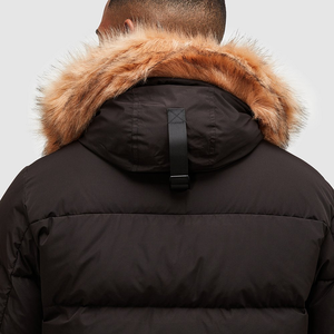 Parka promotionnelle en polyester pas cher pour hommes Parka d'extérieur d'hiver respirante pour les sans-abri - Product Image 3