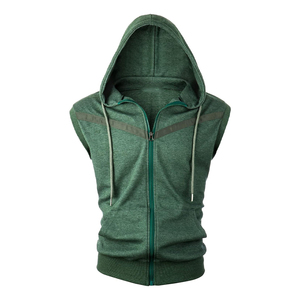 <b>Men</b> Custom Logo Gym Pull <b>Hoodie</b> <b>Sleeveless</b> Training Workout Thin Fleece Hoodies 2026 - Product Image 4