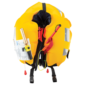 Veleria San Giorgio Nuovo Modello 150-HX H Gonfiabile SOLAS M.E.D. Giubbotto di Salvataggio ADTS con Attivatore Automatico e Manuale, Caratteristica di Sicurezza in Tessuto - Product Image 3
