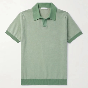 Camiseta Polo de Manga Corta para Hombre, de Alta Calidad, Secado Rápido, Algodón, Nueva Tendencia, Lisa, Informal, para Golf - Product Image 5