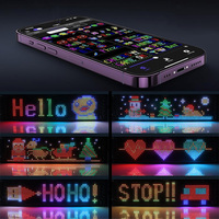Panel de Pantalla LED Flexible Programable de 16*96 LED, 120*595mm, Luces LED Ojos de Demonio para Autos, Camiones, Parabrisas