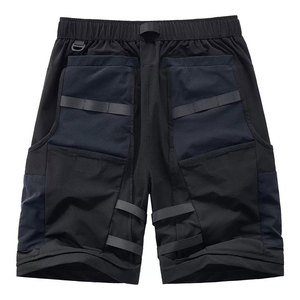 Pantalones cortos utilitarios modernos con funcionalidad multibolsillo y apariencia moderna Pantalones cortos utilitarios para hombres con tela duradera - Product Image 2