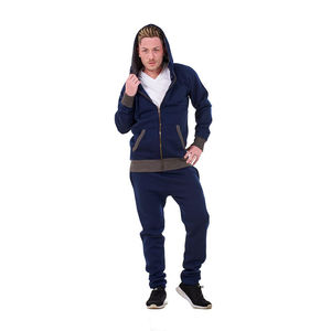 Chándales con Capucha y Cremallera Personalizados para Hombre, Diseño de Logotipo Personalizado, 100% Algodón, Felpa, Casual, Transpirable - Product Image 4