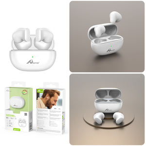 Digitalome EP-077-1 White <b>Wireless</b> <b>Bluetooth</b> Earbuds In-Ear TWS Headphones <b>Microphone</b> Waterproof Features for Mobile Phone - Product Image 2