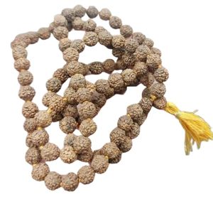 Lal Chandan Mala ลูกปัด8มม. แท้ถุงผ้าฝ้าย Gaumukhi ลูกปัดไม้จันทน์สีแดงธรรมชาติมาลาสำหรับทำสมาธิ - Product Image 2