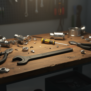 41 mm <b>Open</b>-<b>End</b> Wrench 894 Key White 337 mm Black Shop Tool with Length - Product Image 3