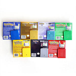 Pokemoned 7 colori rosso giallo blu verde lamina metallizzata finishcartuccia scatola per videogiochi per GBC - Product Image 3