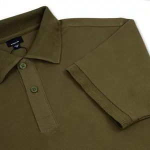 Groothandel Heren Slim Fit Poloshirts, Heren Womens Unisex Custom Logo Geborduurde Polo Golfshirts Polyester