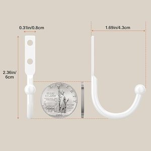 Grand crochet mural en aluminium noir pour salle de bain cuisine chambre à coucher-pour serviette vêtements sacs manteaux clés stockage-comprend des vis supplémentaires - Product Image 6