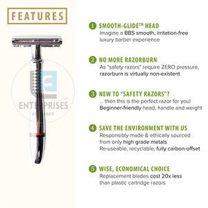 Stainless Steel High Quality Reusable Durable Safety <b>Razors</b> for Men and Women Best Selling <b>Single</b> <b>Blade</b> Shavers - Product Image 4