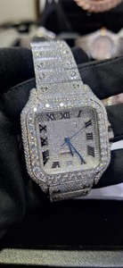 นาฬิกาเพชรโมอิสเคลื่อนไหวสไตล์ญี่ปุ่นตัวอักษรโรมัน VVS นาฬิกาข้อมือปรับแต่งได้ - Product Image 2