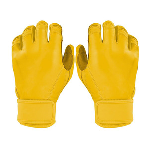 Gants de frappe de baseball à manchette courte personnalisés avec logo, en cuir véritable, professionnels, vente en gros, pour jeunes et adultes - Product Image 6