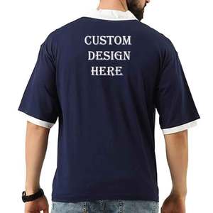 100% coton respirant confort T-shirts Logo personnalisé pour un look professionnel de marque gamme de polos de couleurs classiques - Product Image 4