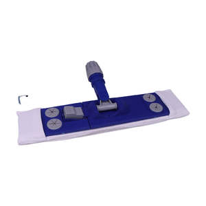 Serpillère de salle blanche à manche en microfibre ESD de qualité supérieure, pour l'entretien des sols industriels et de laboratoires, sans poussière, avec système d'essorage automatique - Product Image 5