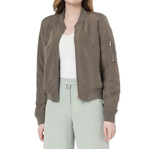 2025 nuevas chaquetas Letterman para mujer, todo Satén de poliéster, estilo bombardero rosa fuerte, chaquetas de béisbol informales para mujer, chaquetas de satén para mujer - Product Image 3