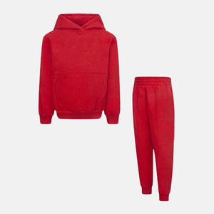 Conjunto de chándal de lana de invierno Unisex para niños de alta calidad, estampado transpirable, patrón sólido, de talla grande, poliéster/algodón directo - Product Image 1