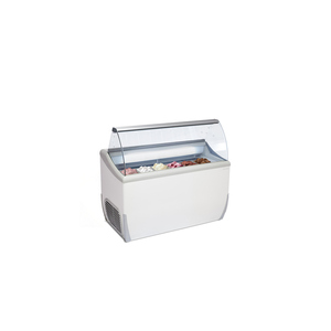 Congelador Exhibidor de Helados Mondial J 7 EXTRA con 7 Contenedores de 5L, 1341x723x1253mm, Vitrina Refrigerada Comercial para Gelato - Product Image 1