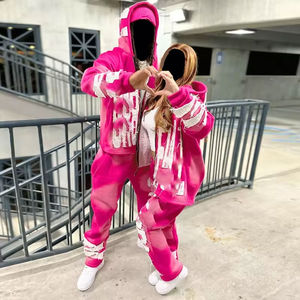 Parches de letras con logotipo personalizado de alta calidad, estampado de pantalla bordado, pantalones de chándal acampanados apilados ligeros de secado rápido transpirables para invierno - Product Image 2