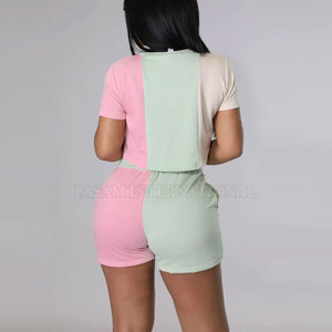 Conjunto de Top Corto y Pantalones Cortos Personalizados con Tu Propio Diseño, Talla Grande, Conjunto de Top Corto y Pantalones Cortos de Algodón Más Vendido - Product Image 6