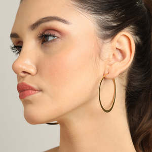 Boucles d'oreilles créoles et pendantes plaquées or pour femmes et jeunes filles, en argent sterling 925, formes goutte d'eau et fleur, avec accent perle - Product Image 4