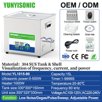 Nettoyeur ultrasonique scientifique Yunyisonic 80 kHz pour laboratoire universitaire, idéal pour la dissolution de cellules lytiques, le dégazage de réactifs et de verrerie, silencieux