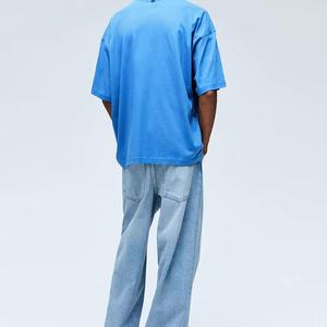 T-shirt à manches courtes col rond pour hommes 100% coton séchage rapide durable couleur unie 200 grammes poids du tissu personnalisable de haute qualité - Product Image 5