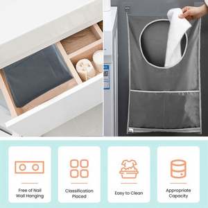 Sacs de rangement suspendus en acier inoxydable exquis, pliables, qualité assurée pour le rangement de la salle de bain - pour bijoux, vêtements - Product Image 5