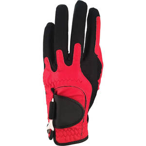 ถุงมือกอล์ฟหนังแกะรัดรูปสำหรับผู้ชายแบบพรีเมี่ยมเหมาะสำหรับมือซ้ายสีแดง - Product Image 1