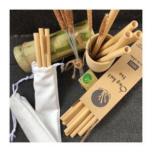 Eco Bamboo Smoothie Straws with <b>Cleaner</b> - Handmade & Portable for Sustainable <b>Plastic</b>-Free Lifestyle/ Made in Viet Nam - Product Image 6