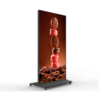 Layar CMS 85 Inci untuk Dalam Ruangan, Pemutar Iklan Digital Signage dan Display yang Berdiri di Lantai