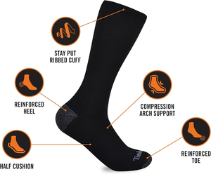 4-Pack Comfort Crew Socks Meilleure qualité Tissu chaud d'hiver unisexe avec logo haut de gamme en blanc rouge Nouveau design utilisable - Product Image 6