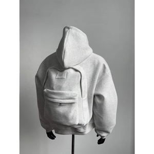 Sudaderas para hombre Sudaderas con capucha de camuflaje Estilo de invierno Sudadera con capucha para hombre de alta calidad Cremallera con dos bolsillos Color gris Uso al aire libre Cómodo - Product Image 6