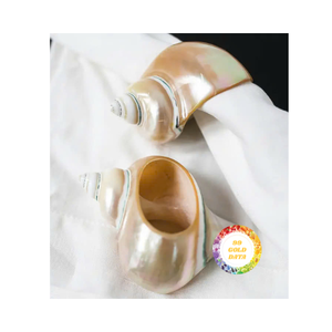 Servilleteros de concha marina con acentos de caracola para una declaración audaz en cenas de 99 Gold Data VN - Product Image 2