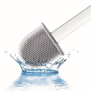 3x Spazzole per WC e Portaspazzole, Spazzola per WC e Portaspazzole, Silicone, TPR e Gomma Termoplastica, Bianco - Product Image 6