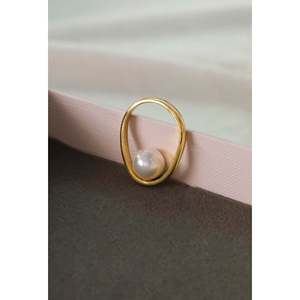 Bague en perle avec design intérieur - Product Image 6