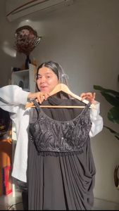 Conjunto Georgette Dhoti Premium listo para usar con blusa a juego Elegancia étnica contemporánea para boutiques exclusivas - Product Image 3