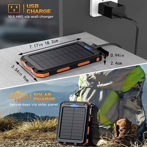 Nouvelle batterie solaire <span class=keywords><strong>2023</strong></span> 20000mah étanche sans fil portable Panneaux solaires à vendre avec lampes de <span class=keywords><strong>poche</strong></span> LED pour l'extérieur - Product Image 4
