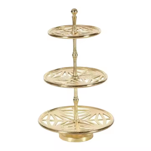 3 Tier Metal <b>Cake</b> Stand Cupcake Stand Tea Party Pastry Serving Platter in <b>Gift</b> <b>Box</b> Round <b>Cake</b> Stands For Parties by Decor impex - Product Image 1
